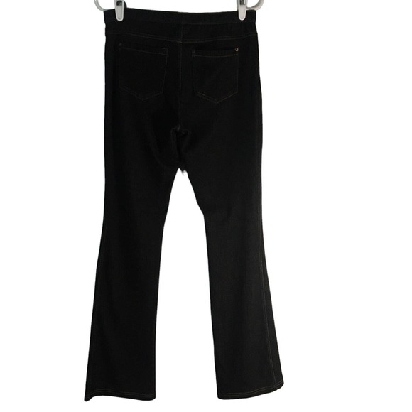 Simple Vera Wang Women's Pants Medium Black Fit and Flare Long Y2K Denim Print - Picture 2 of 10